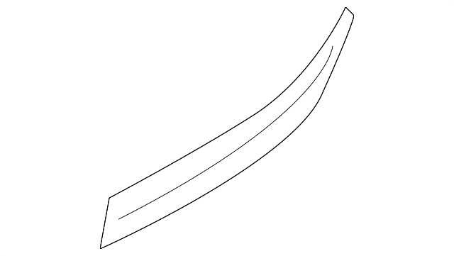 15137567 Деталь REAR MOLDING, LEFT