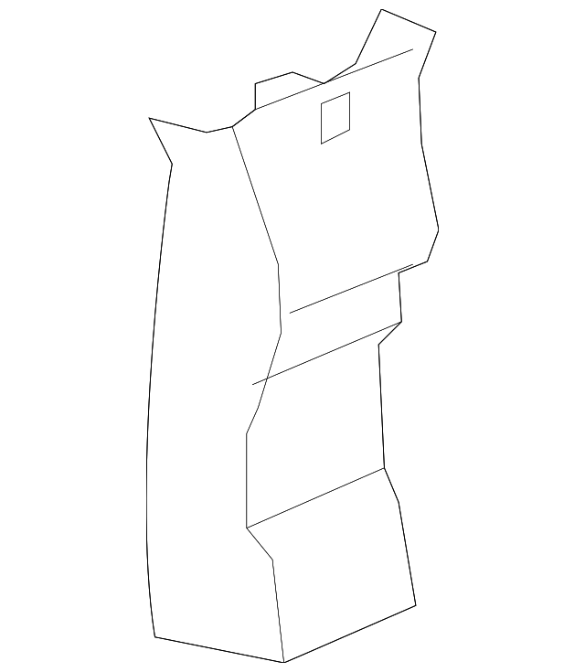 25858004 Деталь UPR CTR PLR TRIM, RIGHT