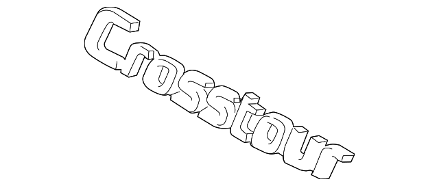 75722-TP6-R01 EMBLEM, RR. (CROSSTOUR)