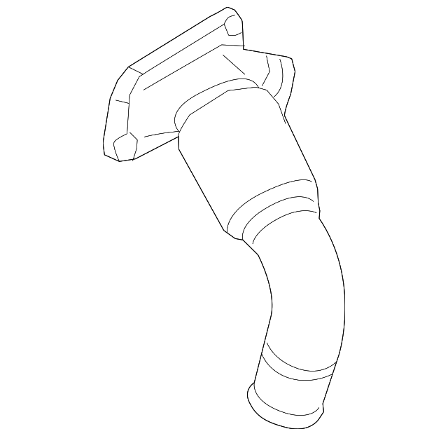 12655771 Деталь AIR INLET TUBE, LEFT