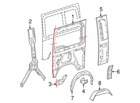 Sprinter 3500 INNER STRUCTURE & RAILS