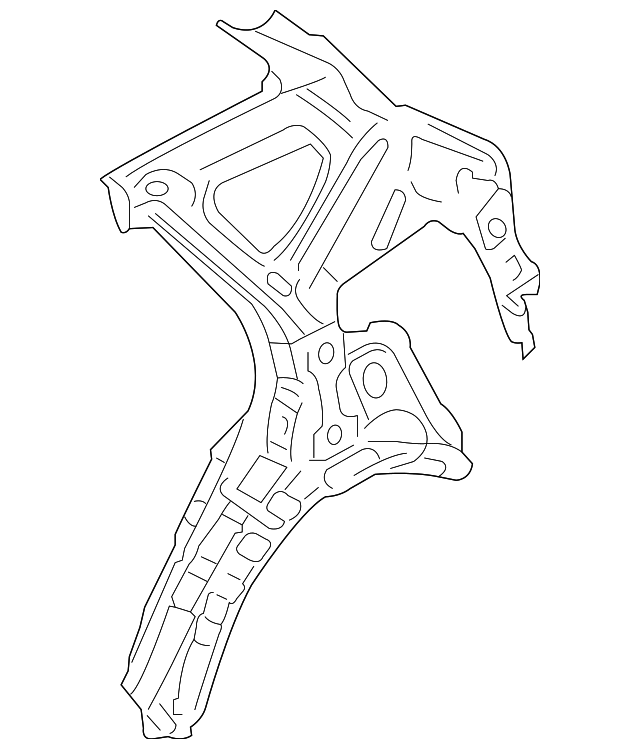 71601-4Z200 Деталь INNER QTR PANEL, LEFT