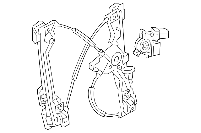 23340492 Деталь WINDOW REGULATOR, LEFT