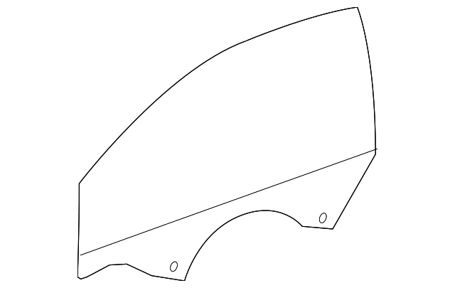 23104914 Деталь DOOR GLASS, LEFT