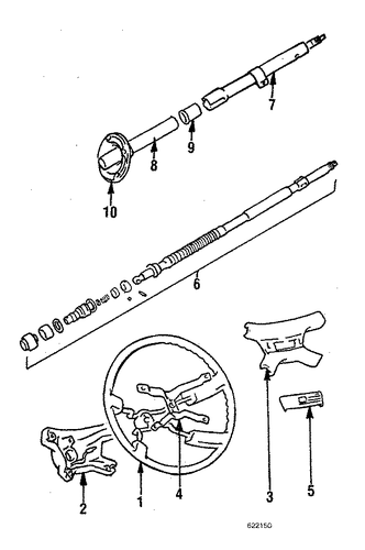 Starion STEERING COLUMN & WHEEL