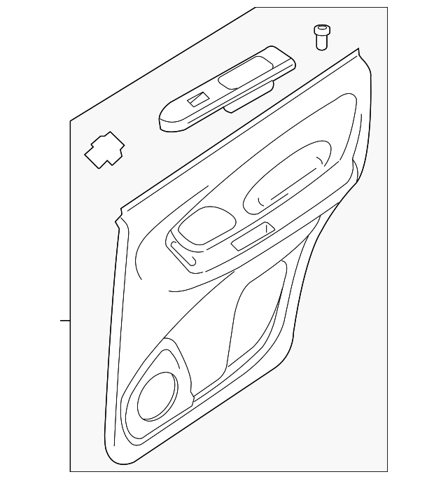 8L8Z-7827406-AA Деталь DOOR TRIM PANEL, RIGHT