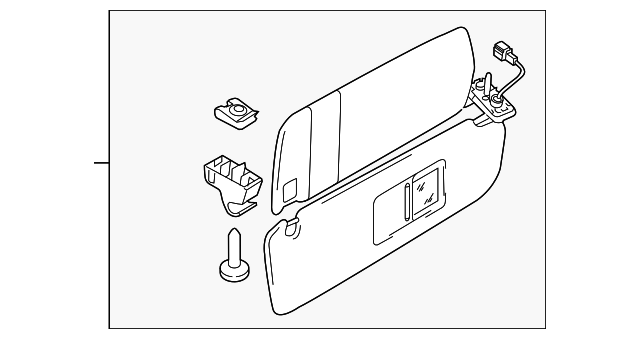 7P6-857-551-M-4T6 Деталь SUNVISOR, LEFT