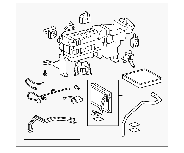 87030-50080 Деталь EVAPORATOR ASSY