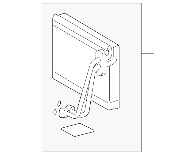 88501-50240 Деталь EVAPORATOR CORE