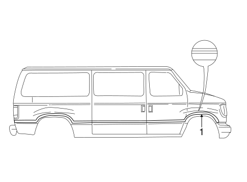 E-150 Econoline Club Wagon STRIPE TAPE