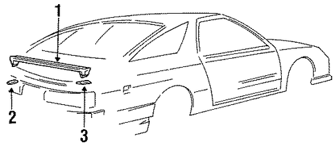 Daytona EXTERIOR TRIM - LIFT GATE