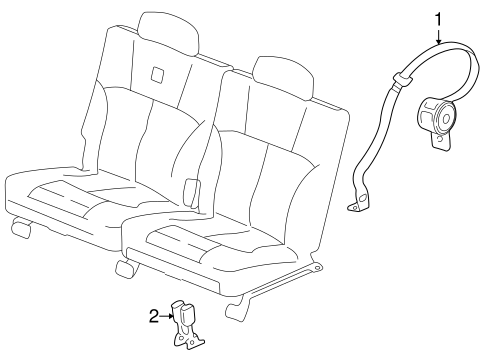 Ascender REAR SEAT BELTS