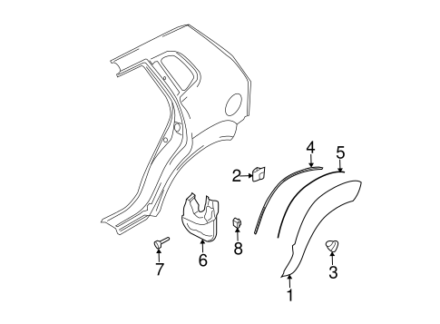 Tucson EXTERIOR TRIM - QUARTER PANEL