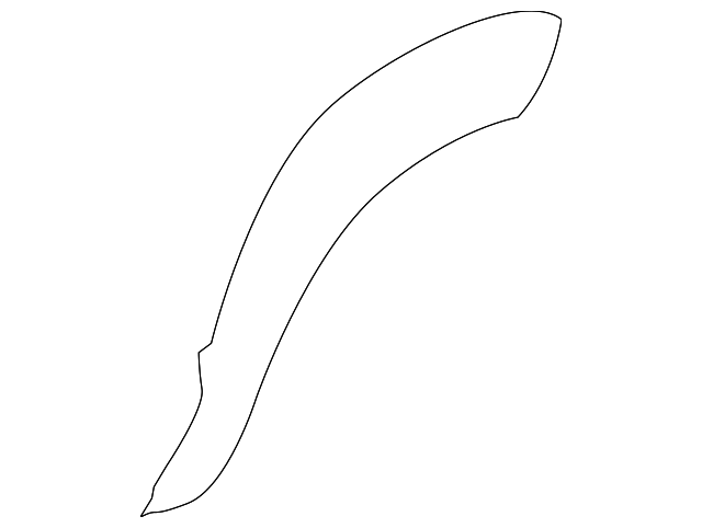 87743-2E000 Деталь WHEEL FLARE, LEFT