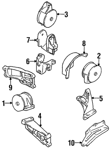 Swift ENGINE & TRANS MOUNTING 2