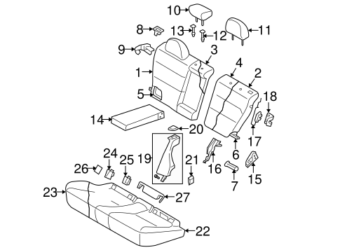 Outback REAR SEAT COMPONENTS