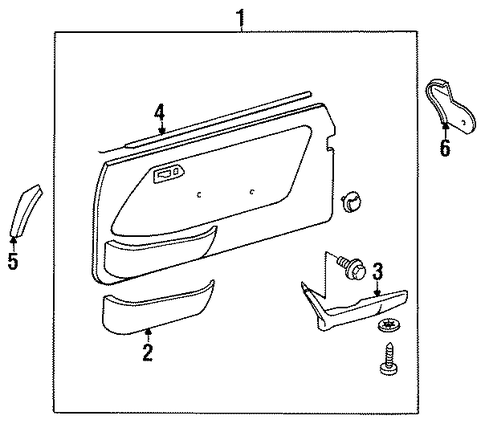 300CD DOOR TRIM PANEL