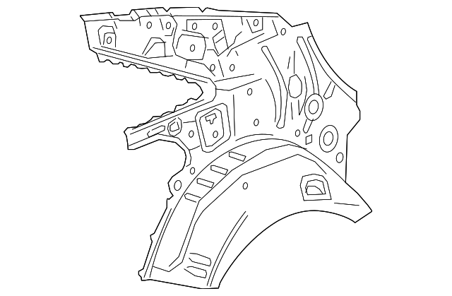23442186 Деталь INNER PANEL, LEFT