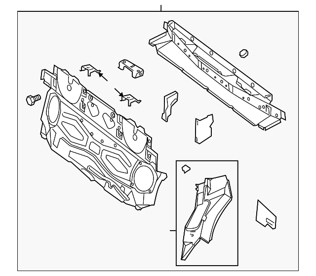 50010166AB Деталь PARTITION PANEL