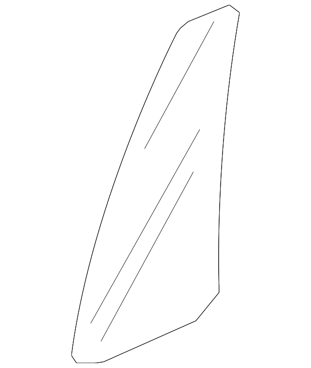 73455-TG7-A00 Деталь GLASS ASSY., L. RR. DOOR QUARTER (PRIVAC