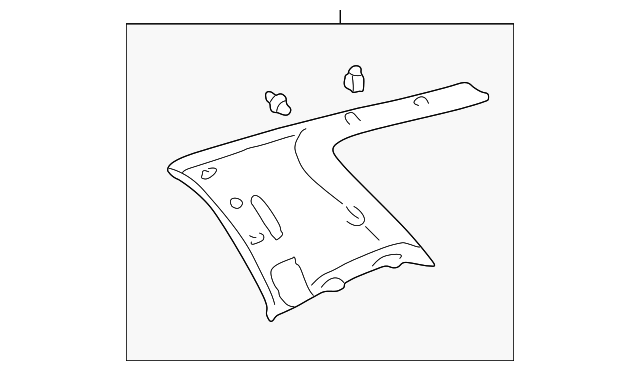 62550-0C030-B0 Деталь QTR TRIM PANEL, RIGHT