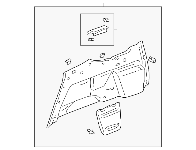 62520-0C021-B0 Деталь WHEELHOUSE TRIM, LEFT