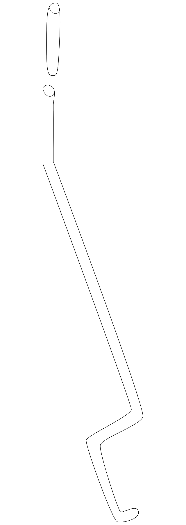 ZZM0-59-331 Деталь CONTROL ROD, LEFT