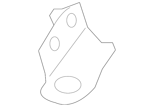 SU003-01177 Деталь RADIATOR ASSY UPPER BRACKET, LEFT
