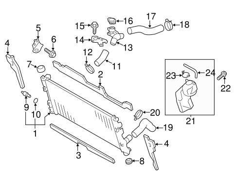 FR-S RADIATOR & COMPONENTS