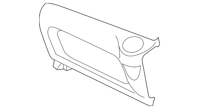 19316774 Деталь LOWER TRIM PANEL, RIGHT