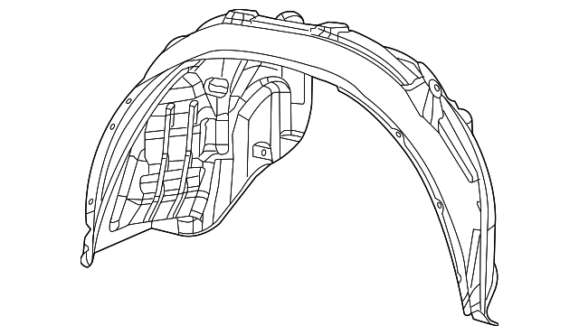 57010369AH Деталь FENDER LINER, LEFT