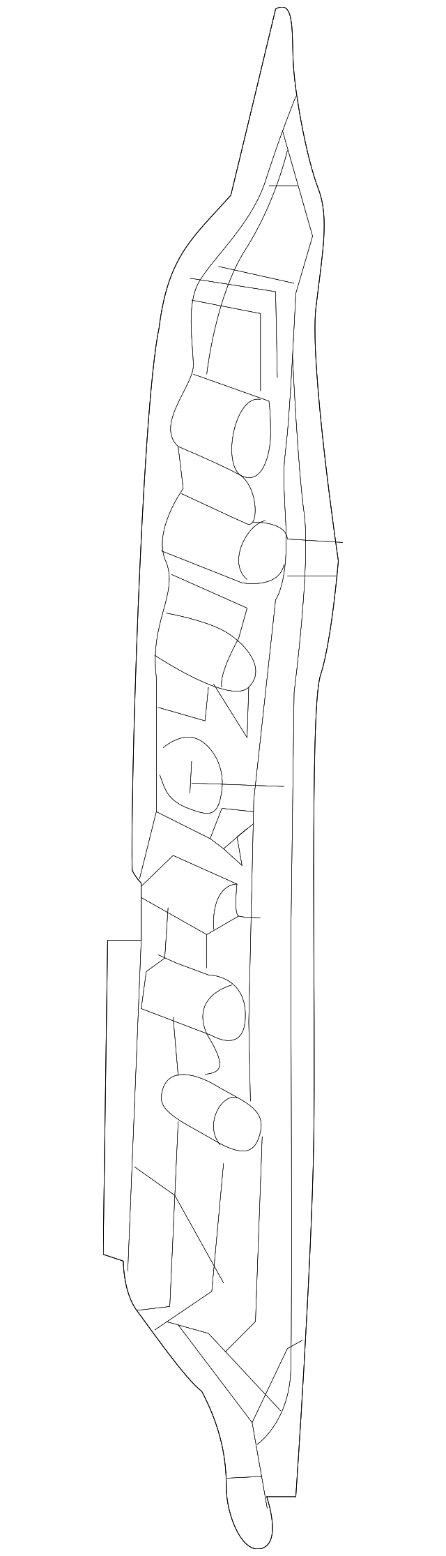 68084036AC Деталь FILLER, RIGHT