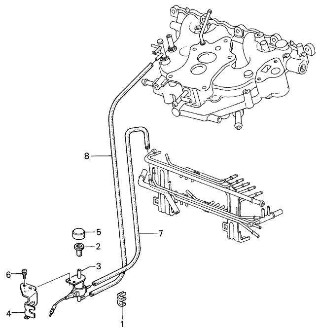 BODY / AIR CONDITIONING/A/C VALVE - TUBING (SANDEN) for 1984 Honda ACCORD HATCHBACK #1