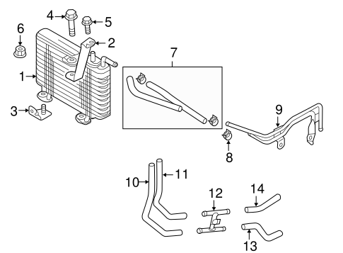 Outlander TRANS OIL COOLER