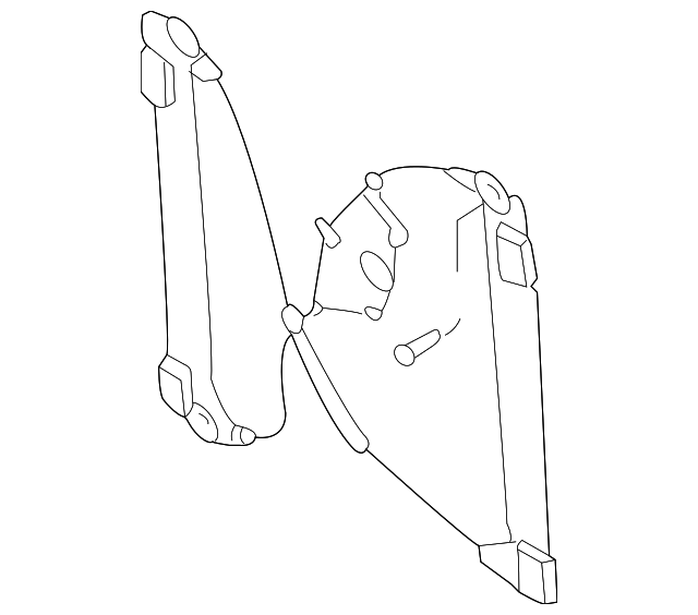 7L0-839-461-D Деталь WINDOW REGULATOR, LEFT