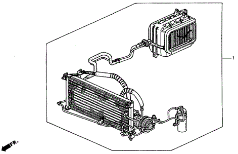 BODY / AIR CONDITIONING/KIT for 1993 Honda ACCORD COUPE #1