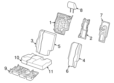Journey REAR SEAT COMPONENTS 3