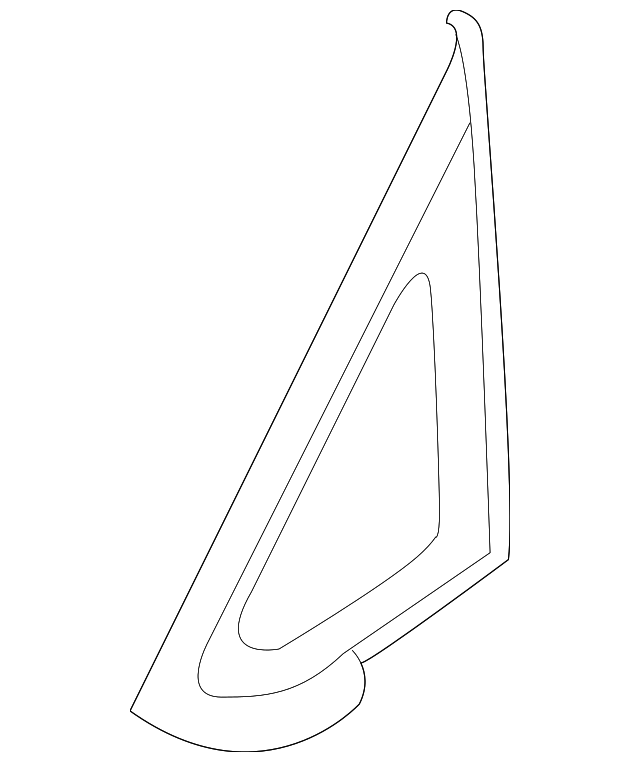 87880-1D001 Деталь VENT GLASS, RIGHT