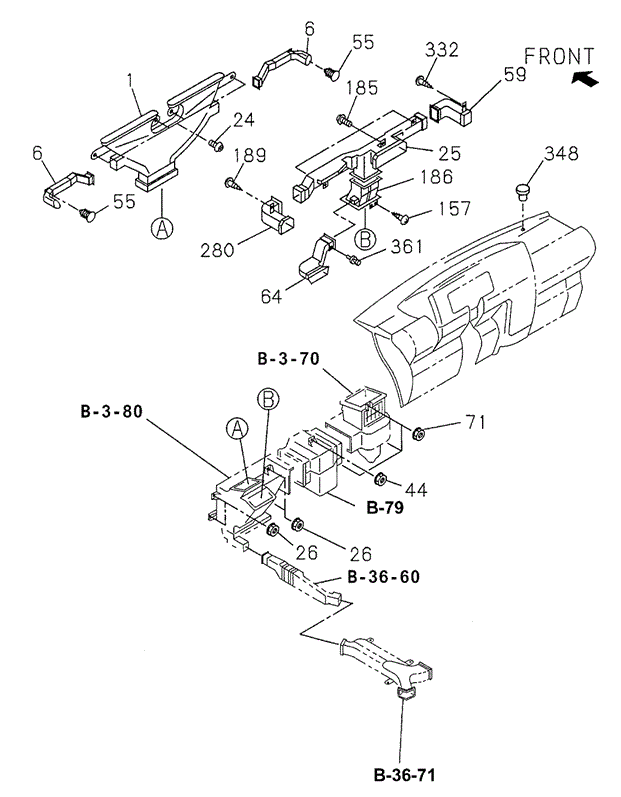 INTERIOR / BUMPER/DUCT for 1998 Acura SLX #1