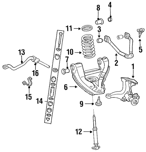 C3500 STABILIZER BAR & COMPONENTS 2
