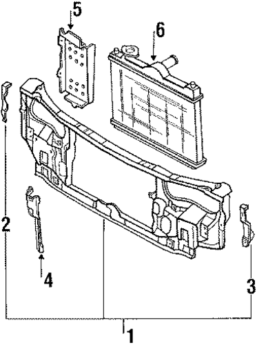 323 RADIATOR & COMPONENTS