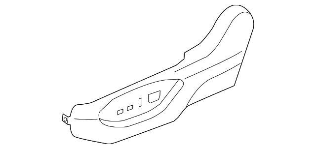873894HB1A Деталь SIDE TRIM PANEL, LEFT