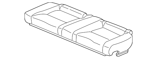 82131-TS8-A01ZA Деталь COVER, RR. SEAT CUSHION TRIM *NH686L* (W
