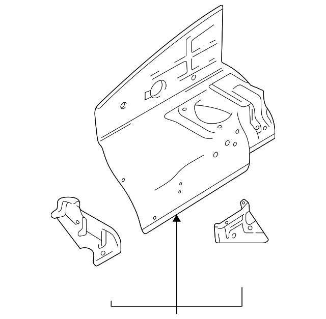 5870065D70 Деталь WHEELHOUSE PANEL, RIGHT