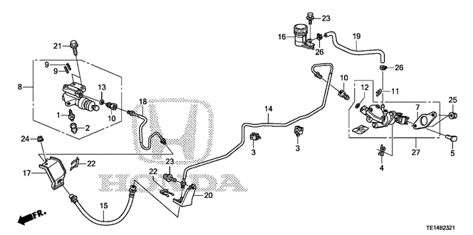 ACCORD COUPE CLUTCH MASTER CYLINDER (V6) (KA / KC)