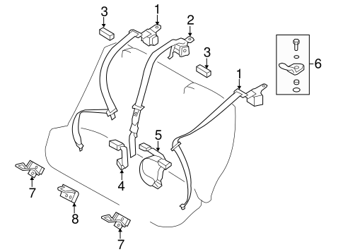 Sonata REAR SEAT BELTS