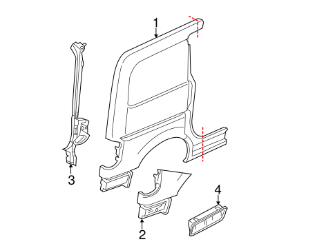 NV200 SIDE PANEL & COMPONENTS