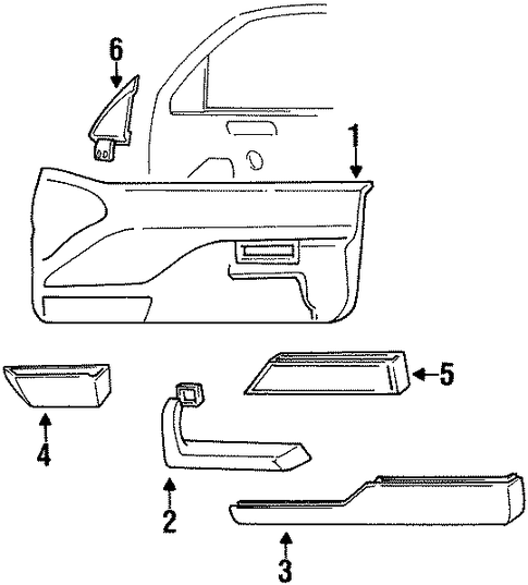 Beretta INTERIOR TRIM - DOOR