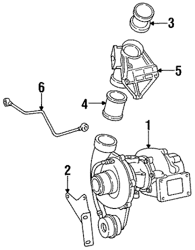 300TD TURBOCHARGER & COMPONENTS
