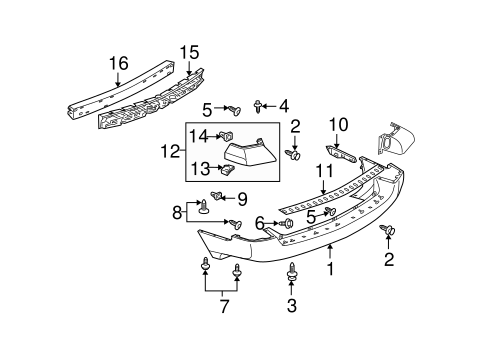 Endeavor BUMPER & COMPONENTS - REAR